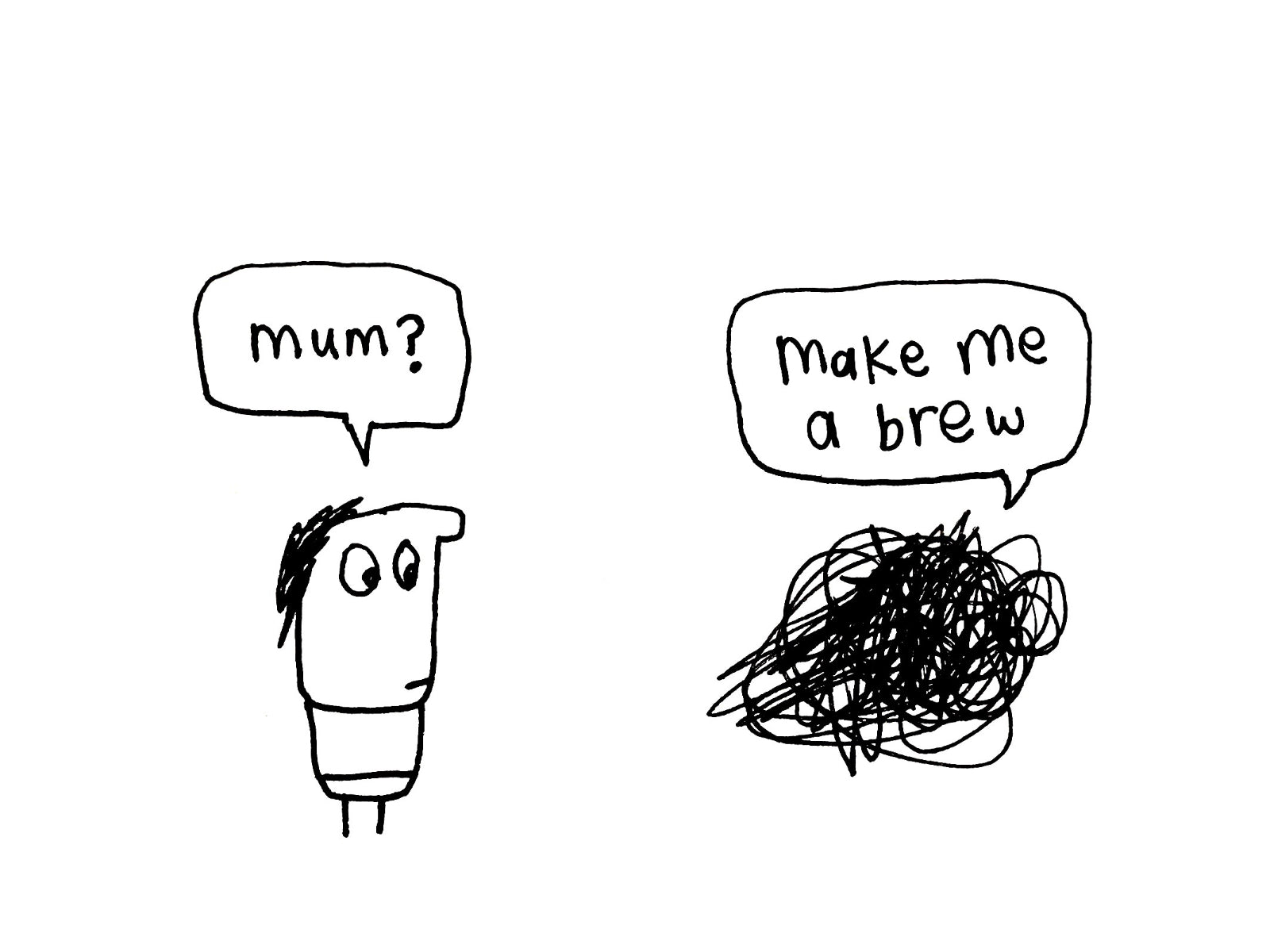 Make Me a Brew Card | Funny Mothers Day Card for Mum