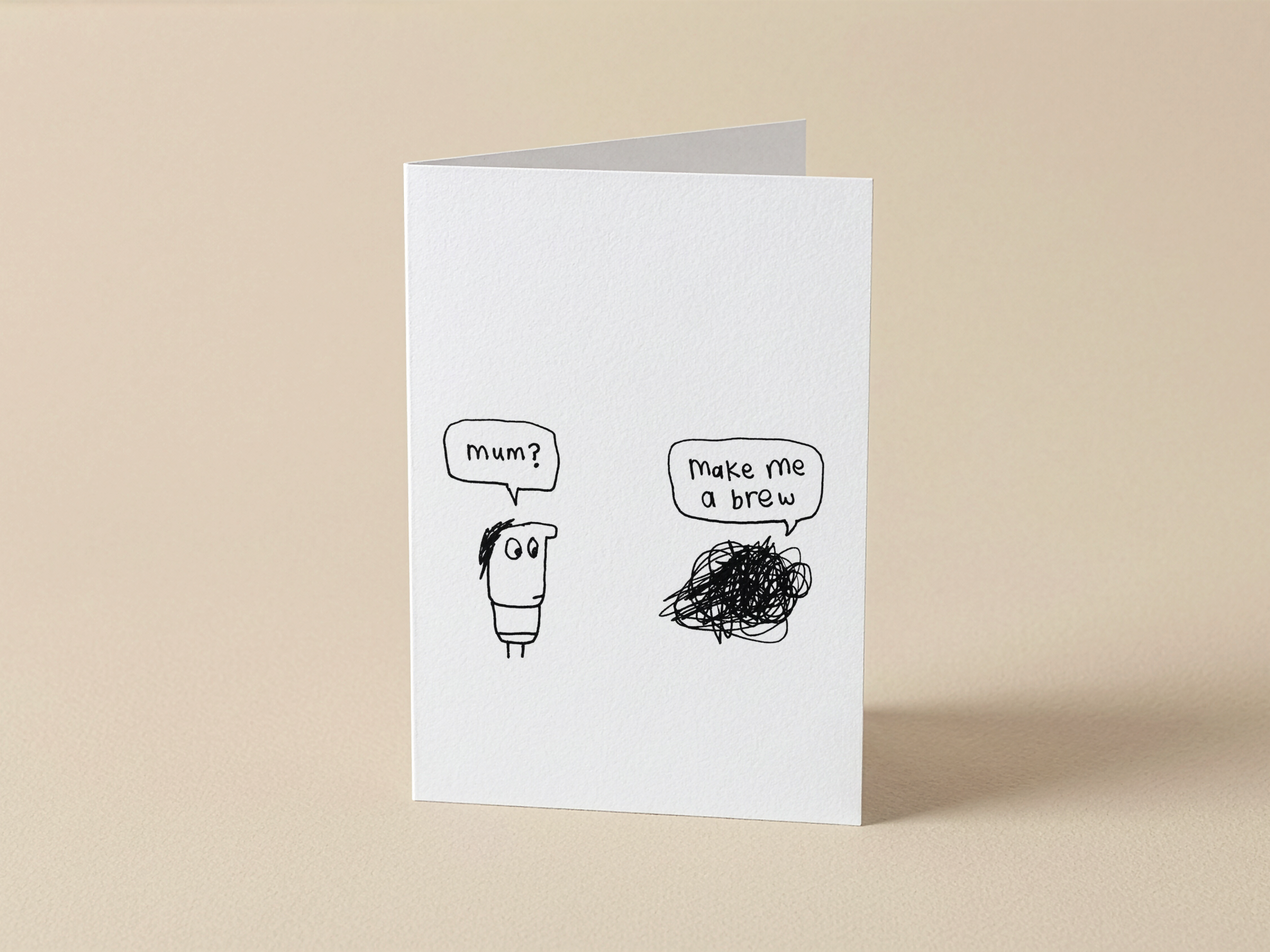 Make Me a Brew Card | Funny Mothers Day Card for Mum