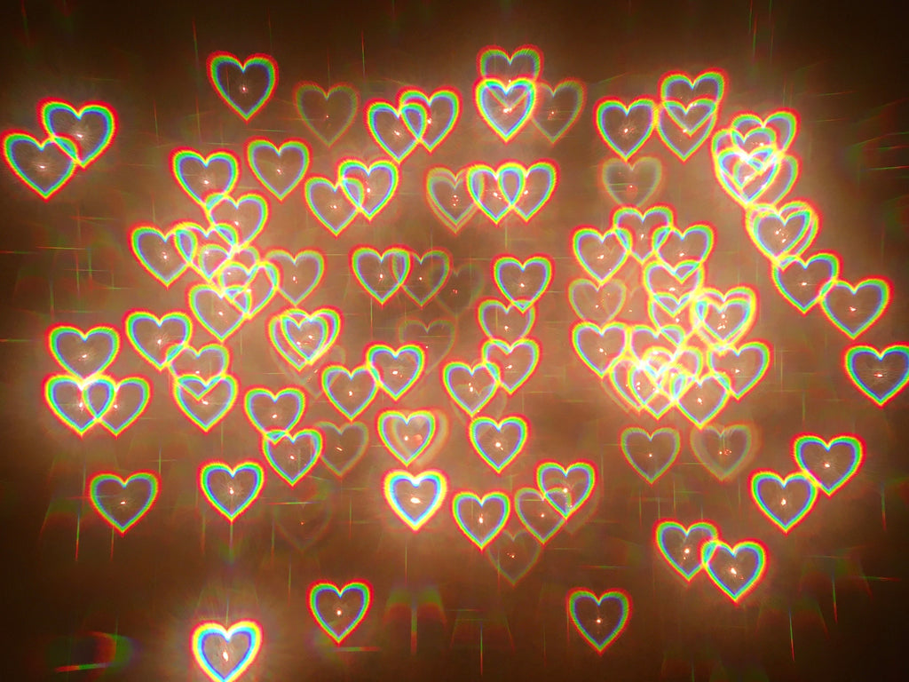 Rainbow Heart Glasses | Magic Heart Refraction Glasses | Wedding Favours