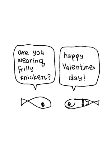 Valentines Day Fish Card