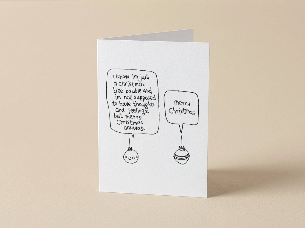 Funny Christmas Bauble Card | Christmas Card for Friend