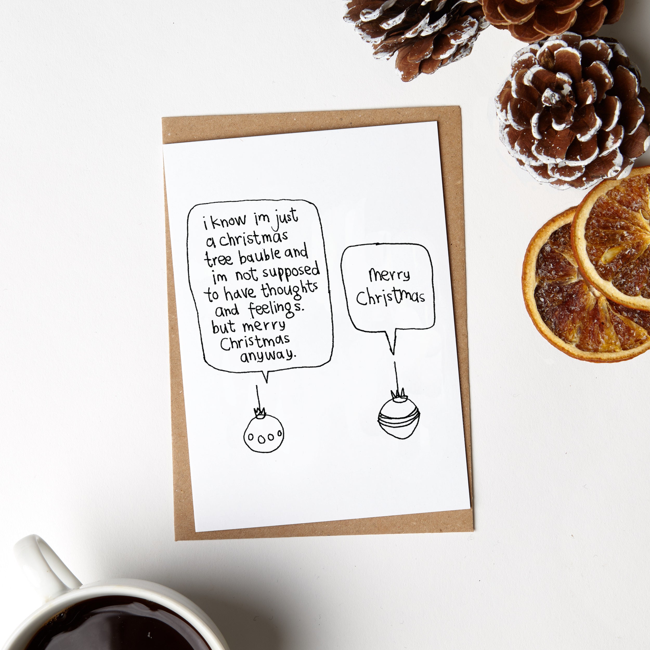 Cute Christmas Bauble Card