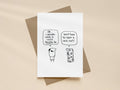 Surprise Gift Wrapped Christmas Card | Funny Christmas Card for Friend