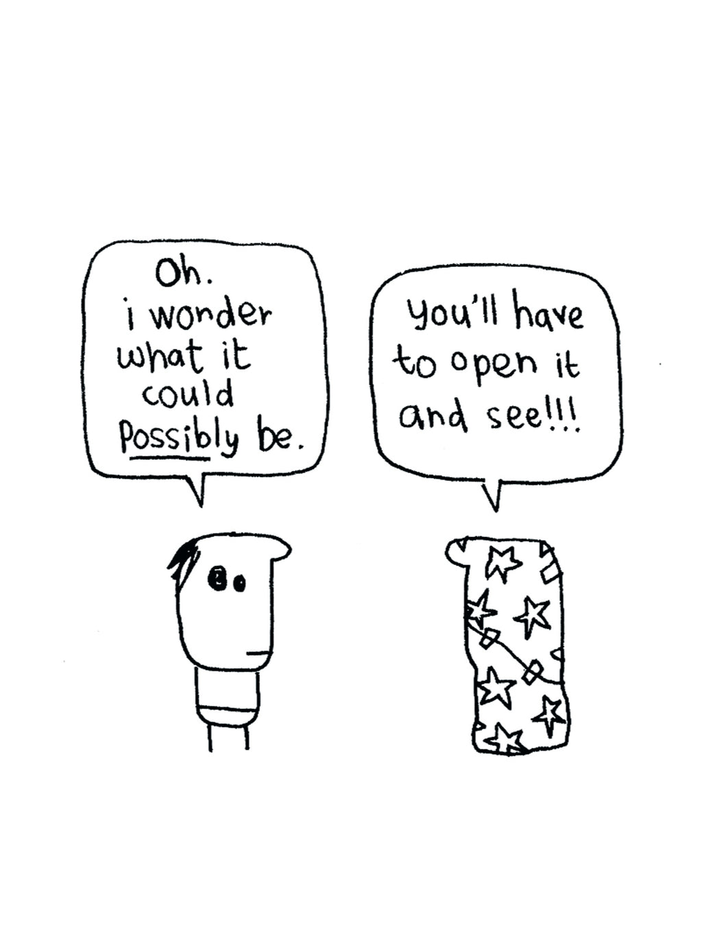 Surprise Gift Wrapped Christmas Card