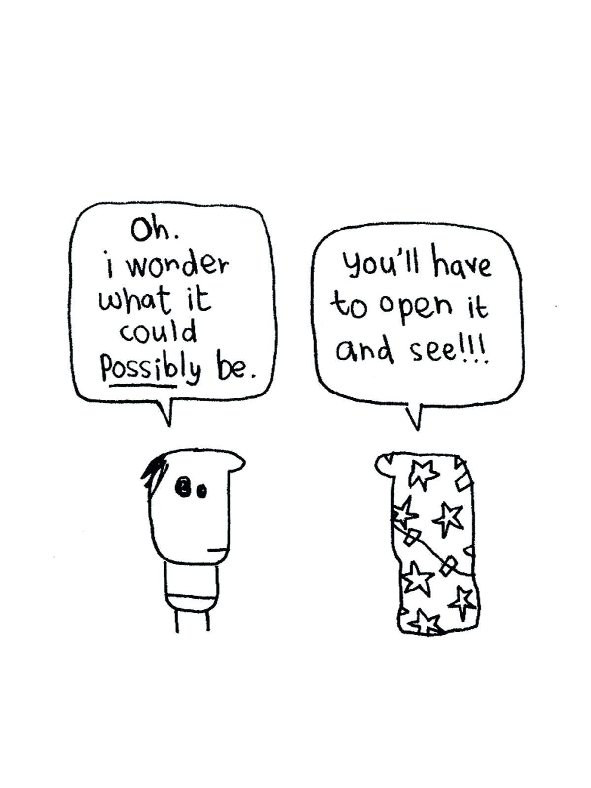 Surprise Gift Wrapped Christmas Card