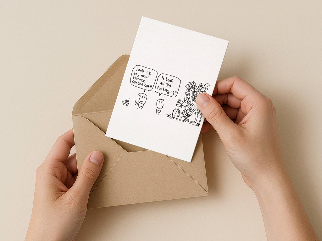 Remote Control Car Gift Packaging Christmas Card | Christmas Card for Friend