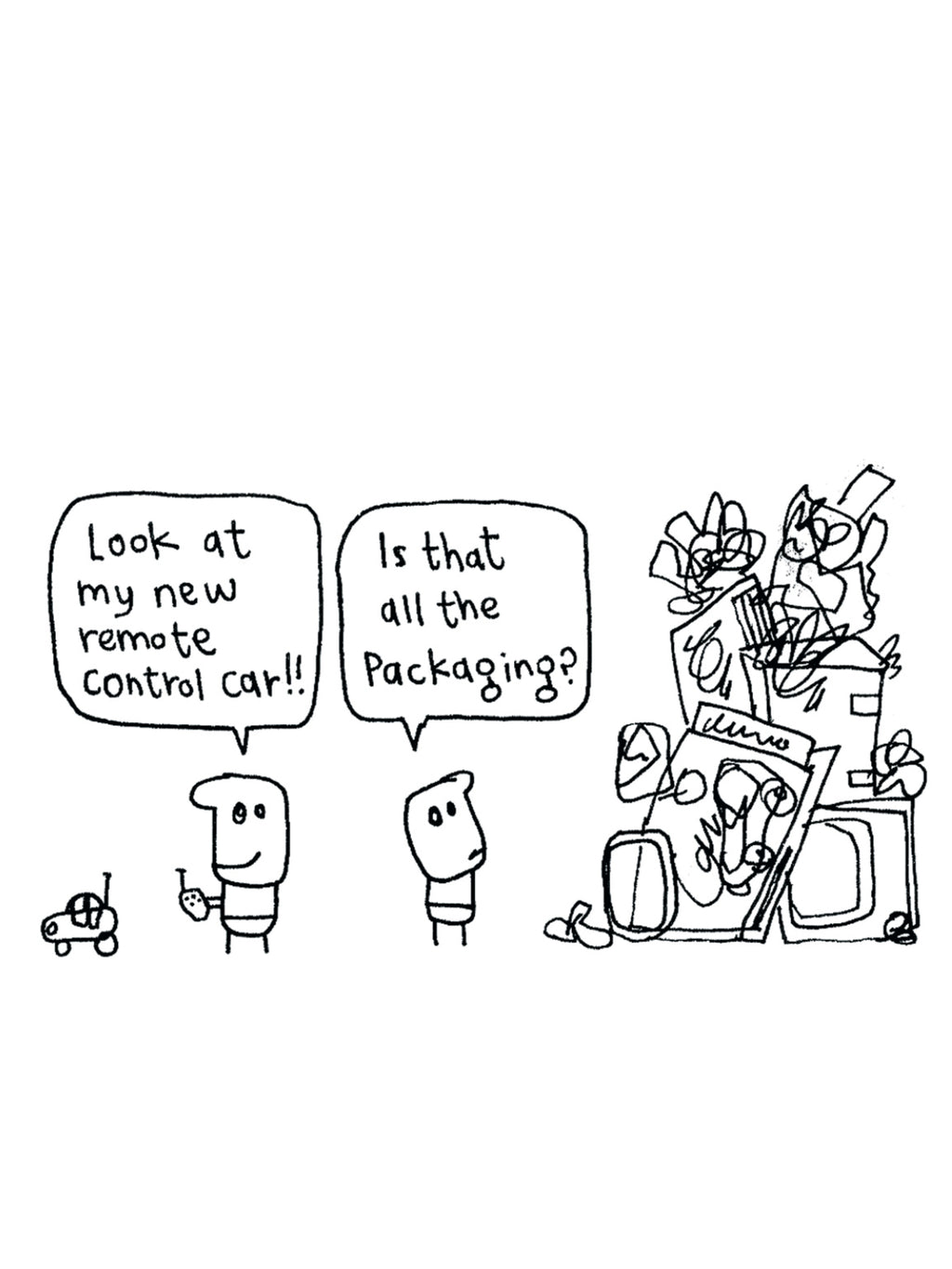 Remote Control Car Gift Packaging Christmas Card