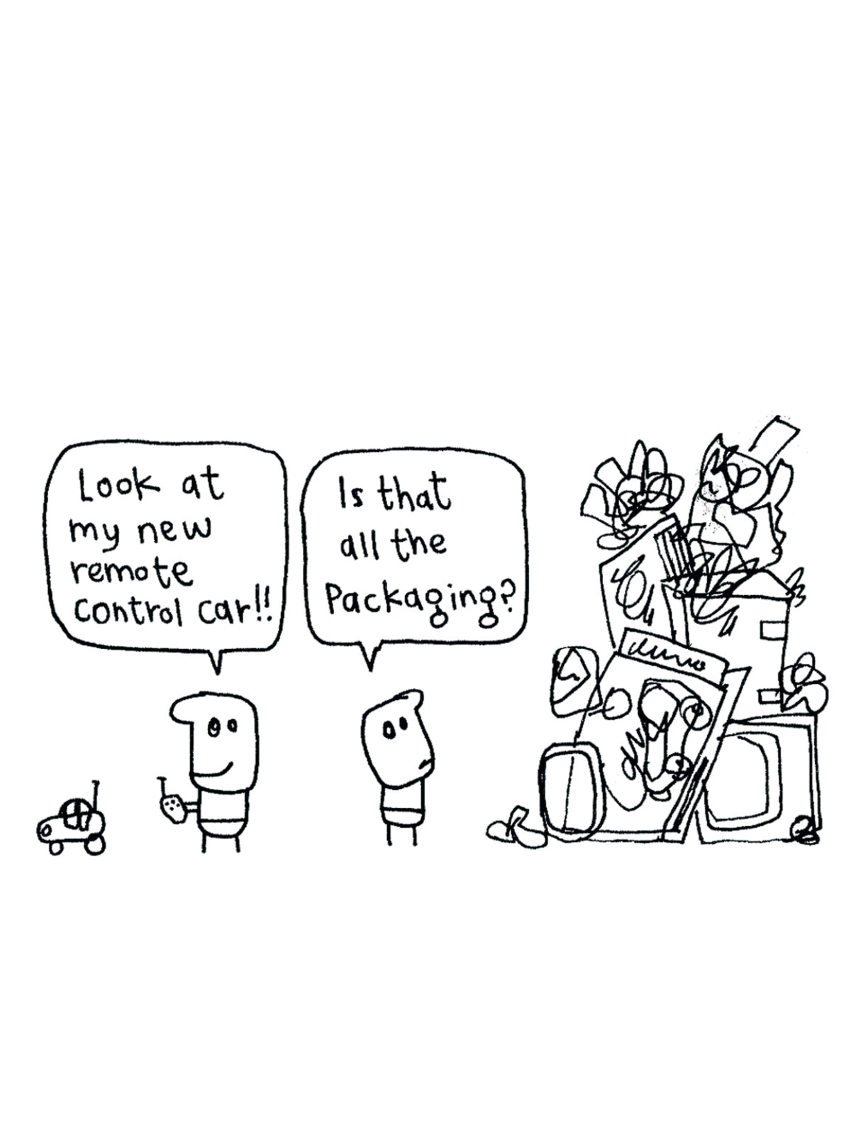 Remote Control Car Gift Packaging Christmas Card