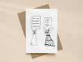 Decorated Rabbit Couple Christmas Card | Christmas Card for Partner
