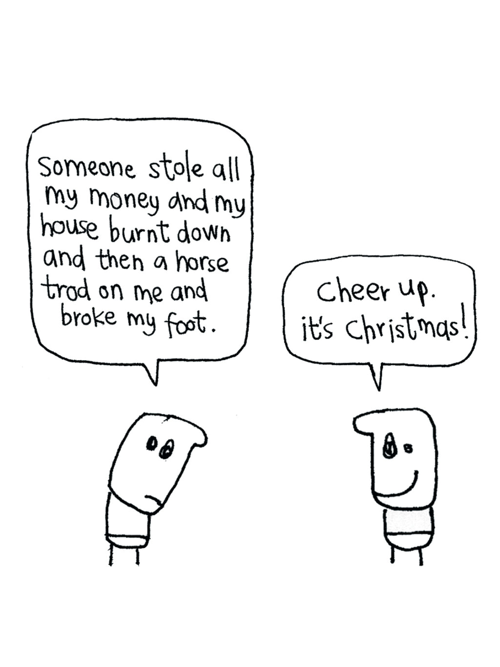 Cheer Up It's Christmas Card