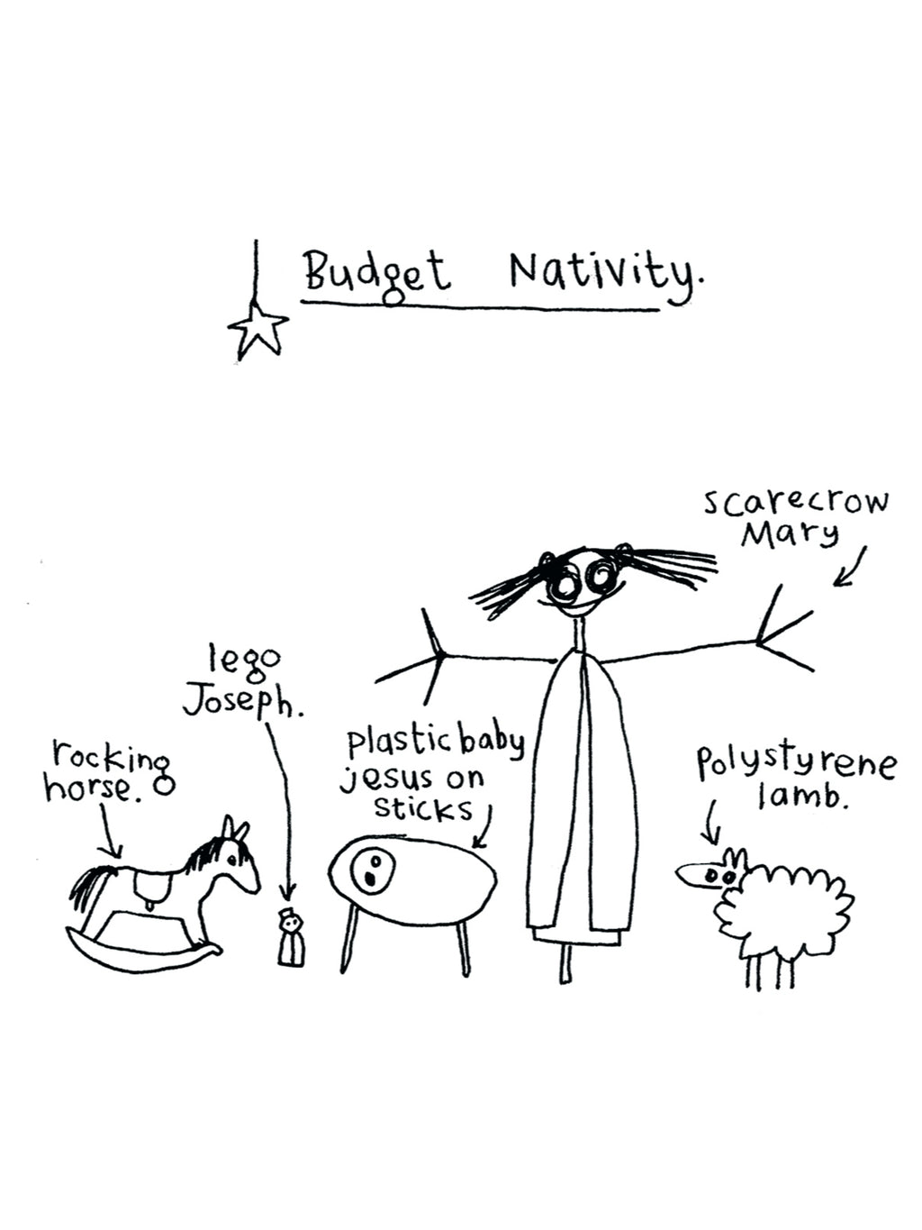 Budget Nativity Christmas Card