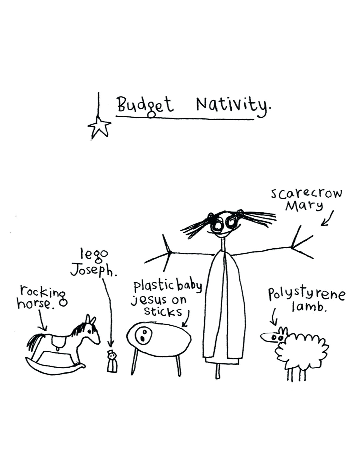 Budget Nativity Christmas Card
