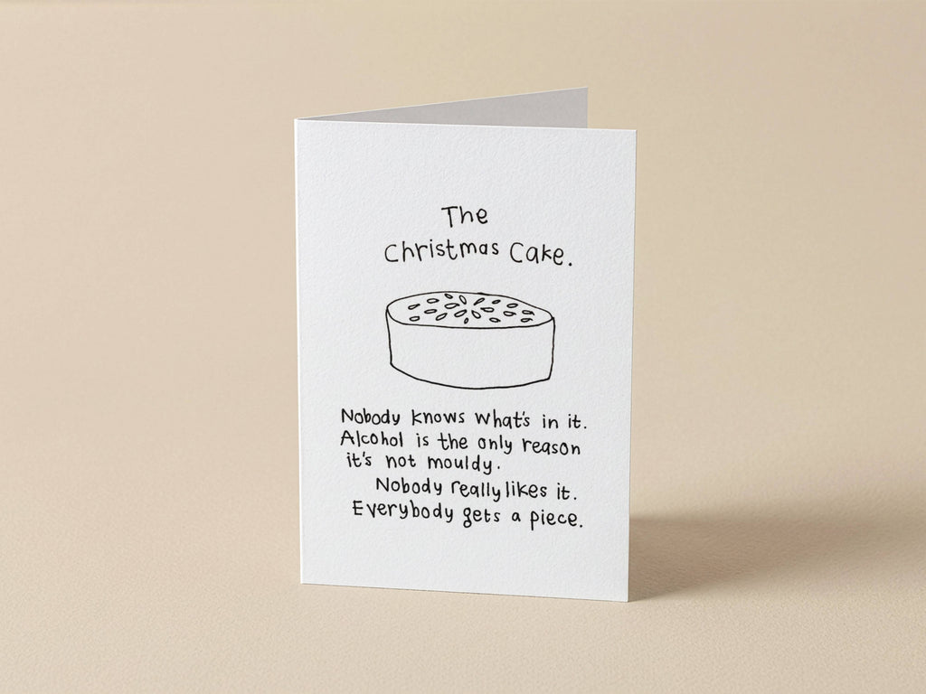 Homemade Christmas Cake Card | Christmas Card for Friend