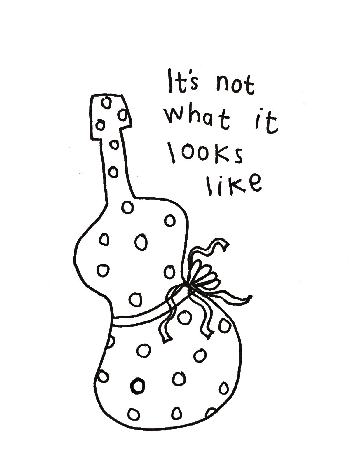 Guitar Surprise Wrapped Gift Christmas Card