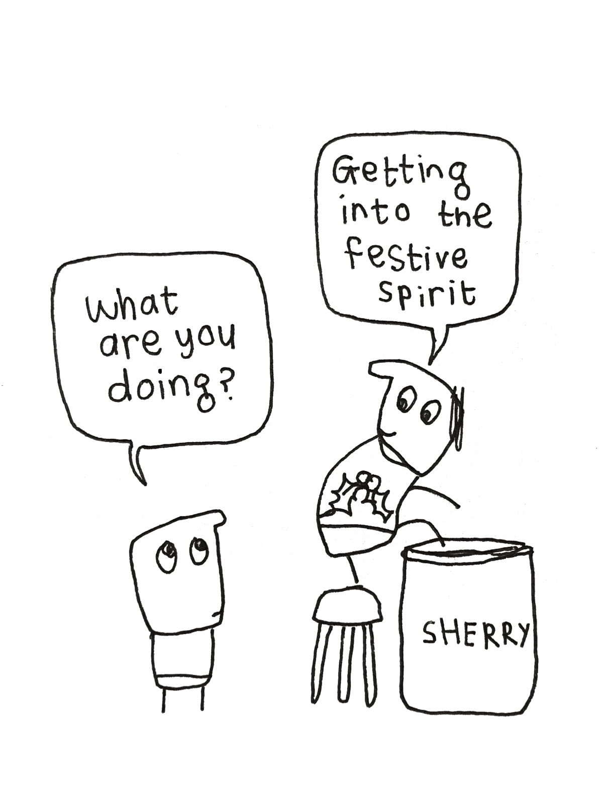 Festive Spirit Christmas Card