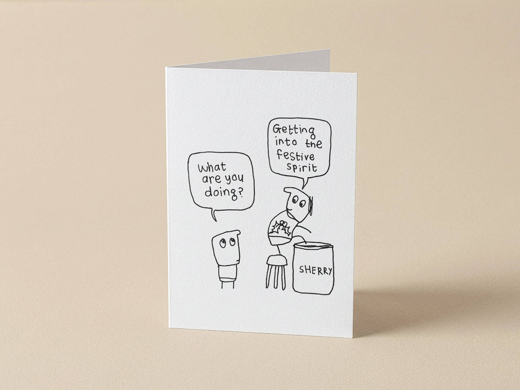 Festive Spirit Christmas Card | Christmas Card for Friend
