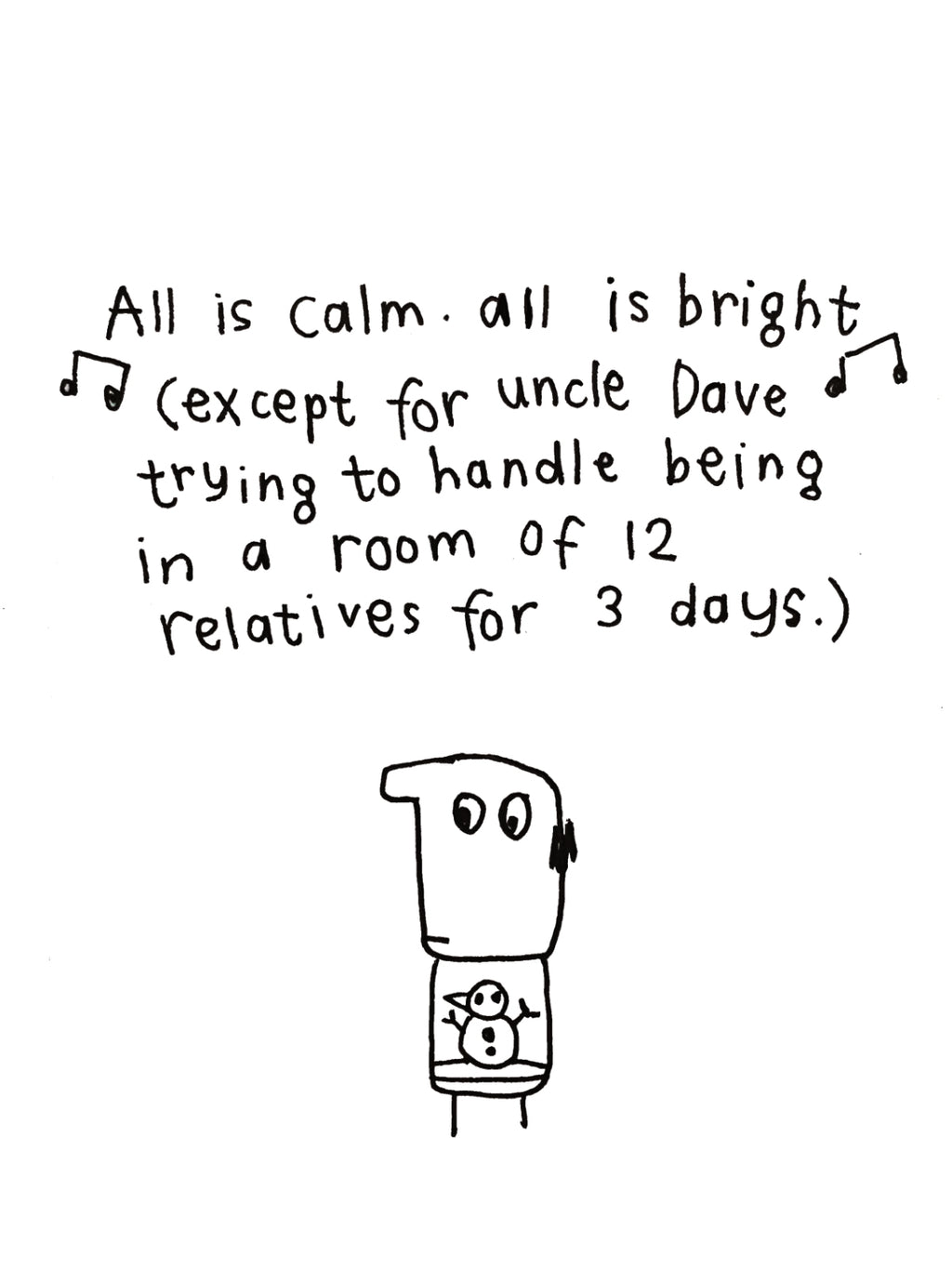 Uncle Dave Family Christmas Card