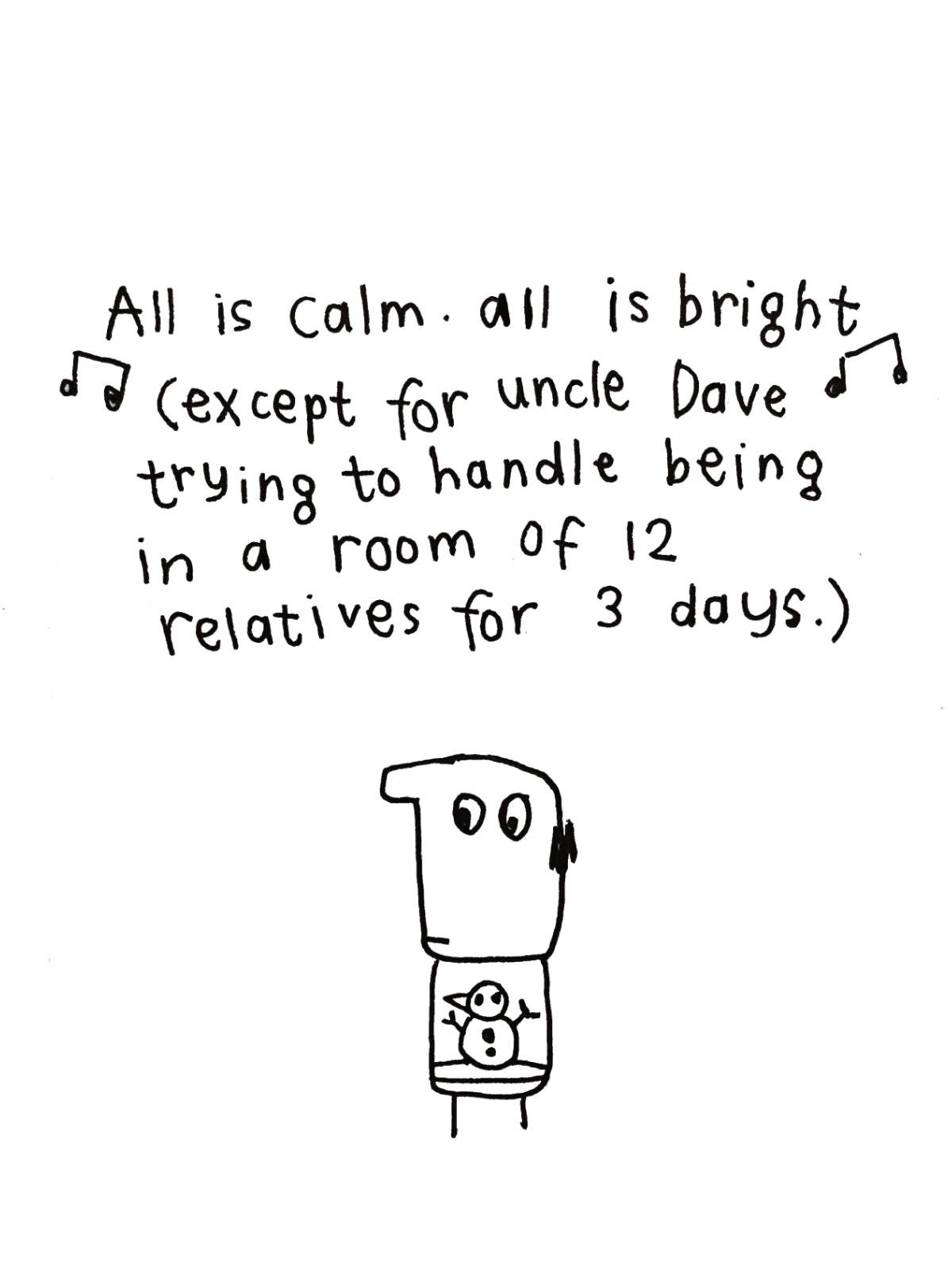 Uncle Dave Family Christmas Card