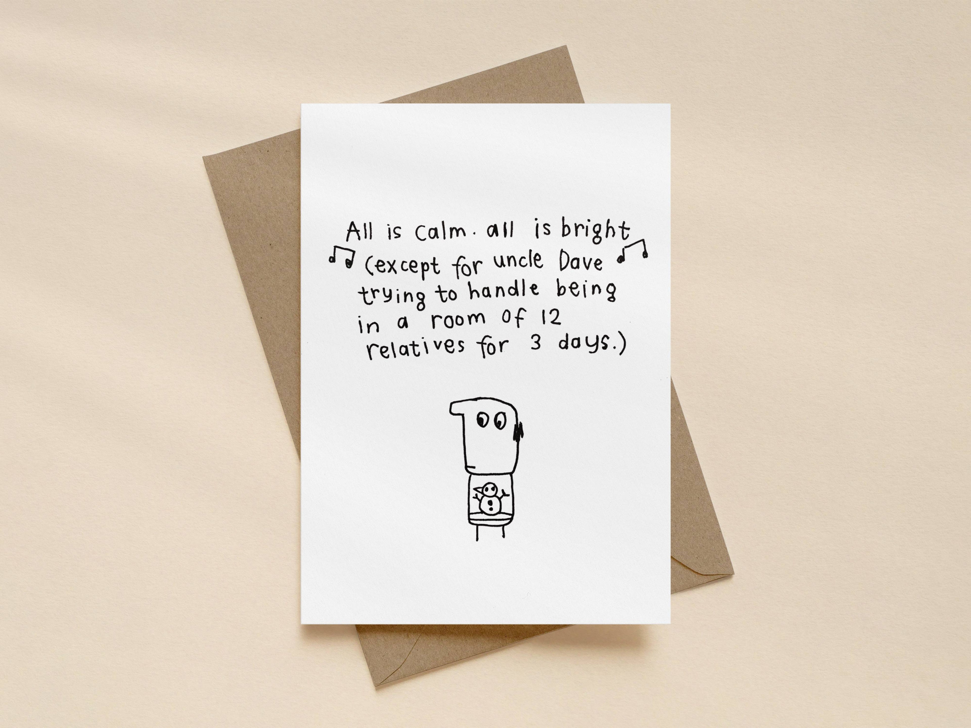 Uncle Dave Family Christmas Card | Christmas Card for Family