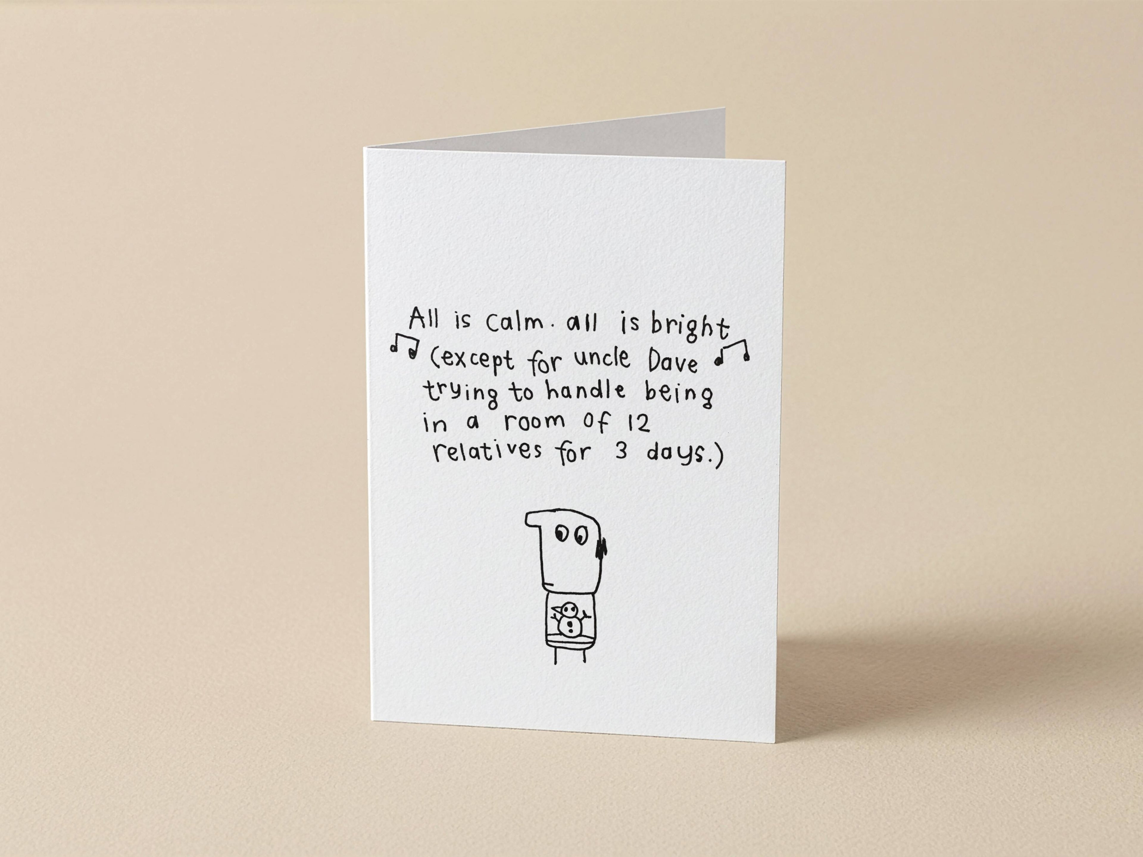 Uncle Dave Family Christmas Card | Christmas Card for Family