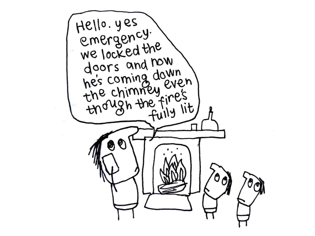 Santa Intruder Parents Christmas Card | Christmas Card for Parents