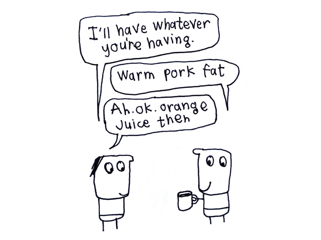 Warm Pork Fat Festive Drinks Christmas Card