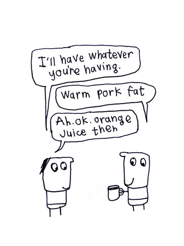 Warm Pork Fat Card