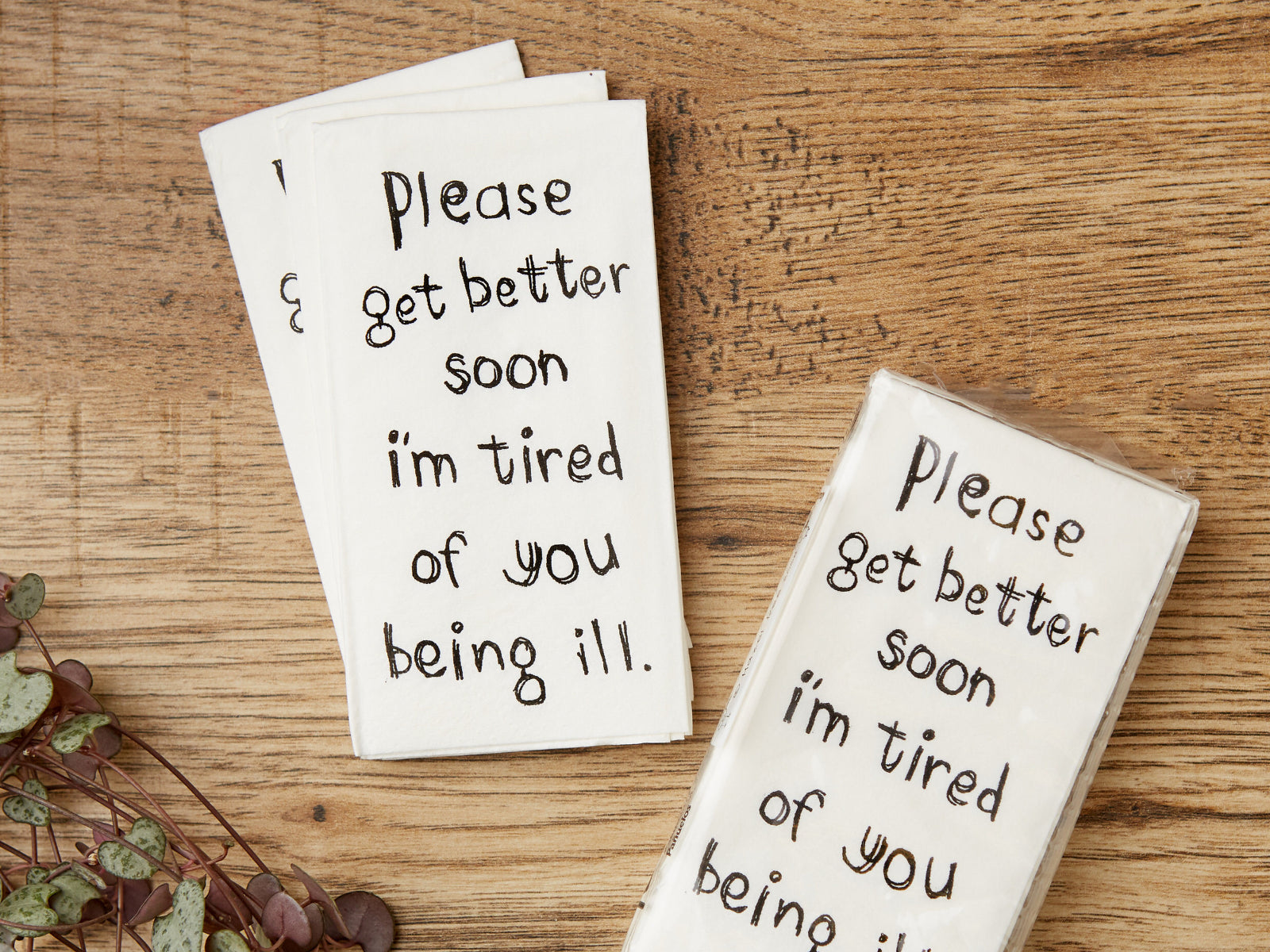 Get Well Soon Pocket Tissue Pack | Funny Gift for Friend