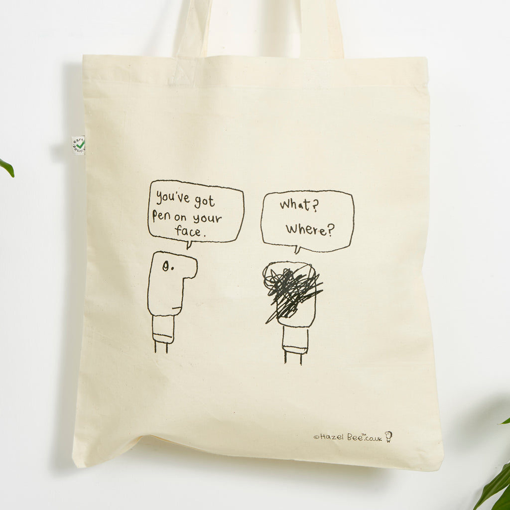 Pen On Face Bag