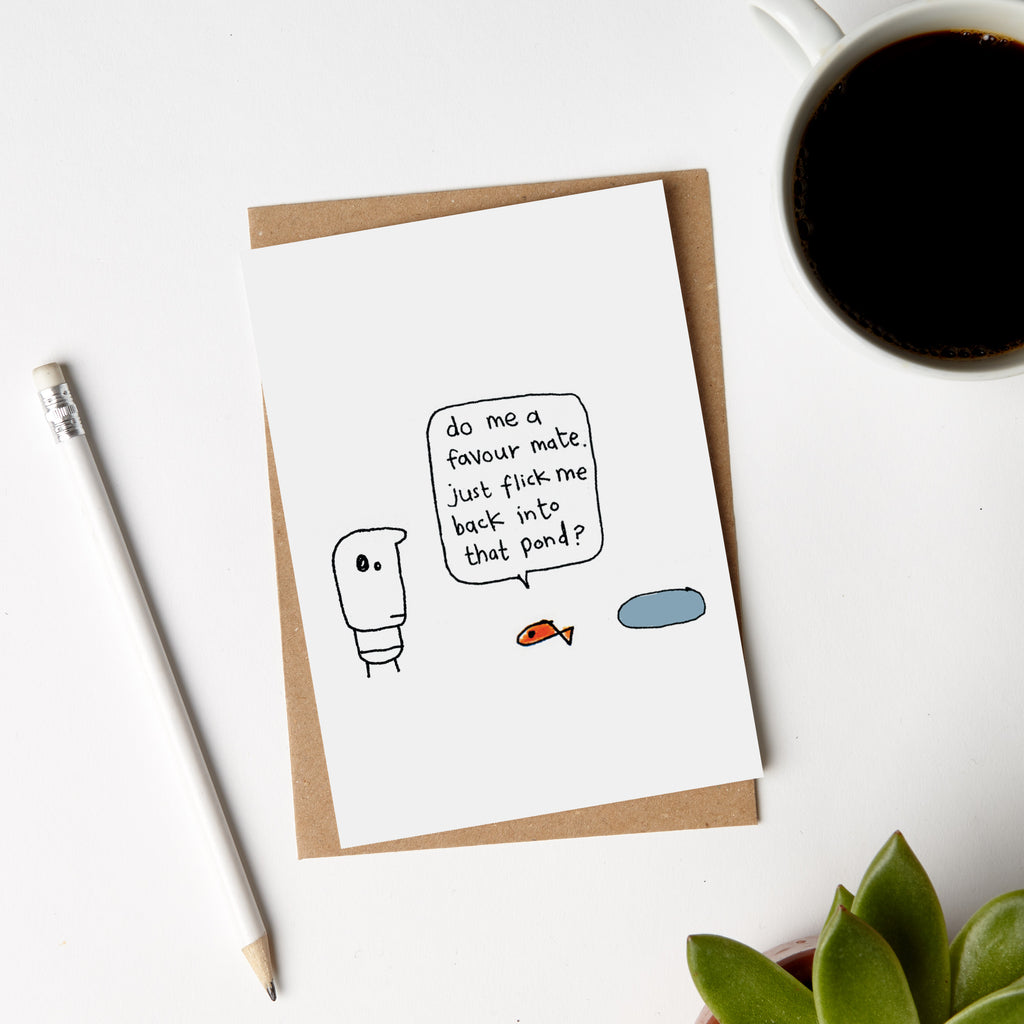 Fish Pond Favour Card