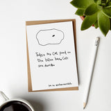 Cat Owners Embarrassment Card