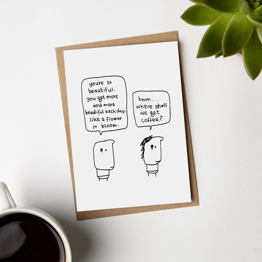 Get Coffee Wife Rejection Card