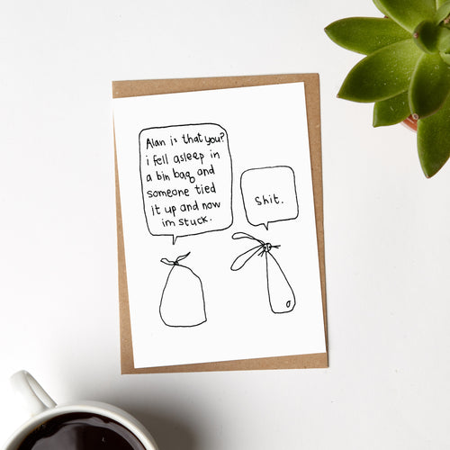 Alan Bin Rabbits Card for Friend