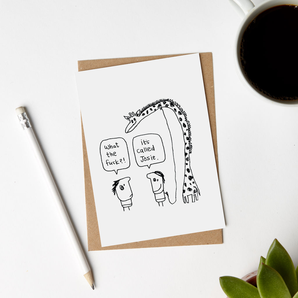 Josie Giraffe Card