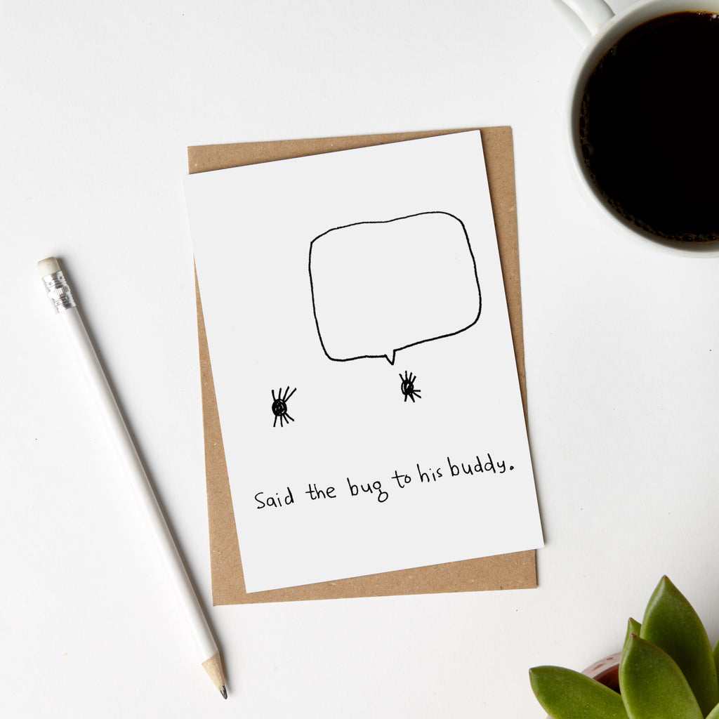 Bug Buddy Speech Bubble Card for Friend