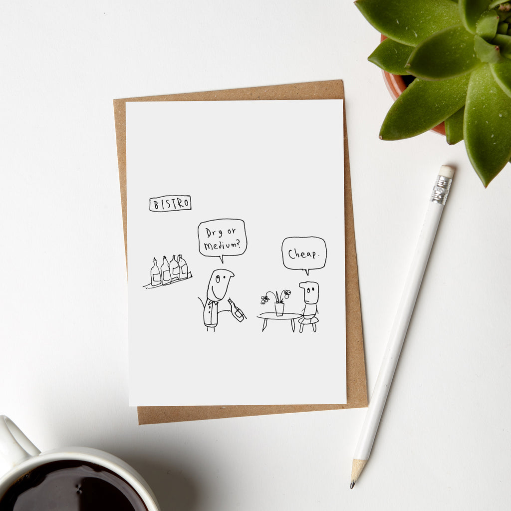 Bistro Cheap Wine Card