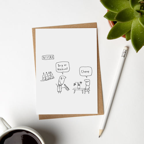 Bistro Cheap Wine Card