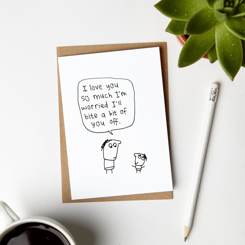 I Might Bite You New Baby Card