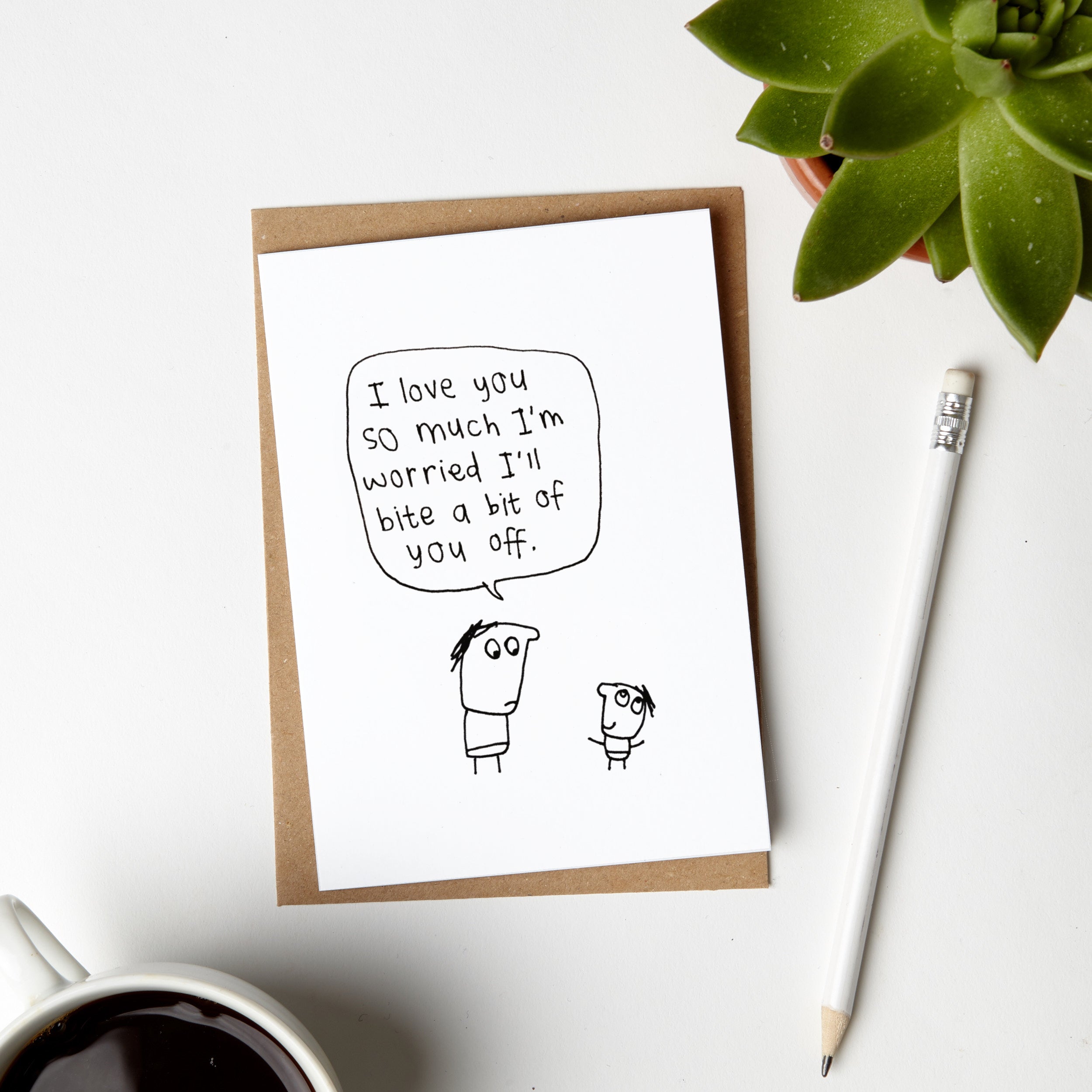 I Might Bite You New Baby Card