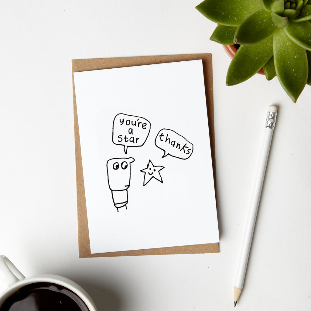 You're A Star Thankyou Card