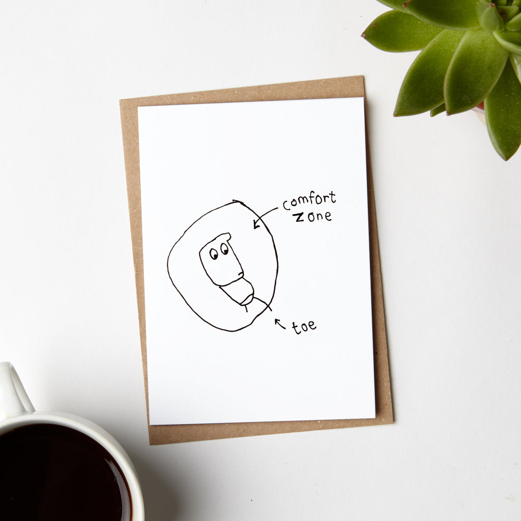 Comfort Zone Good Luck Card