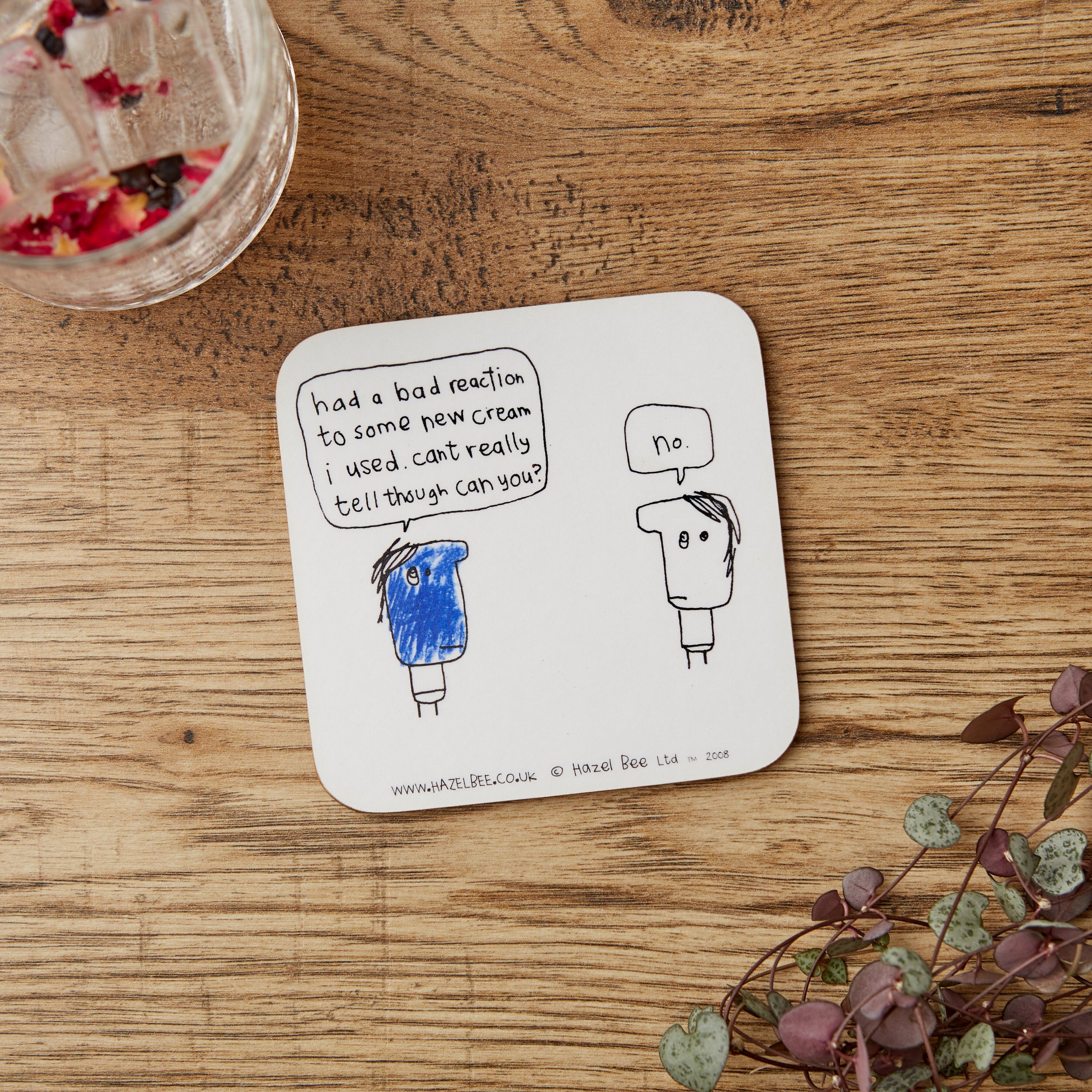 Cream Allergy Coaster