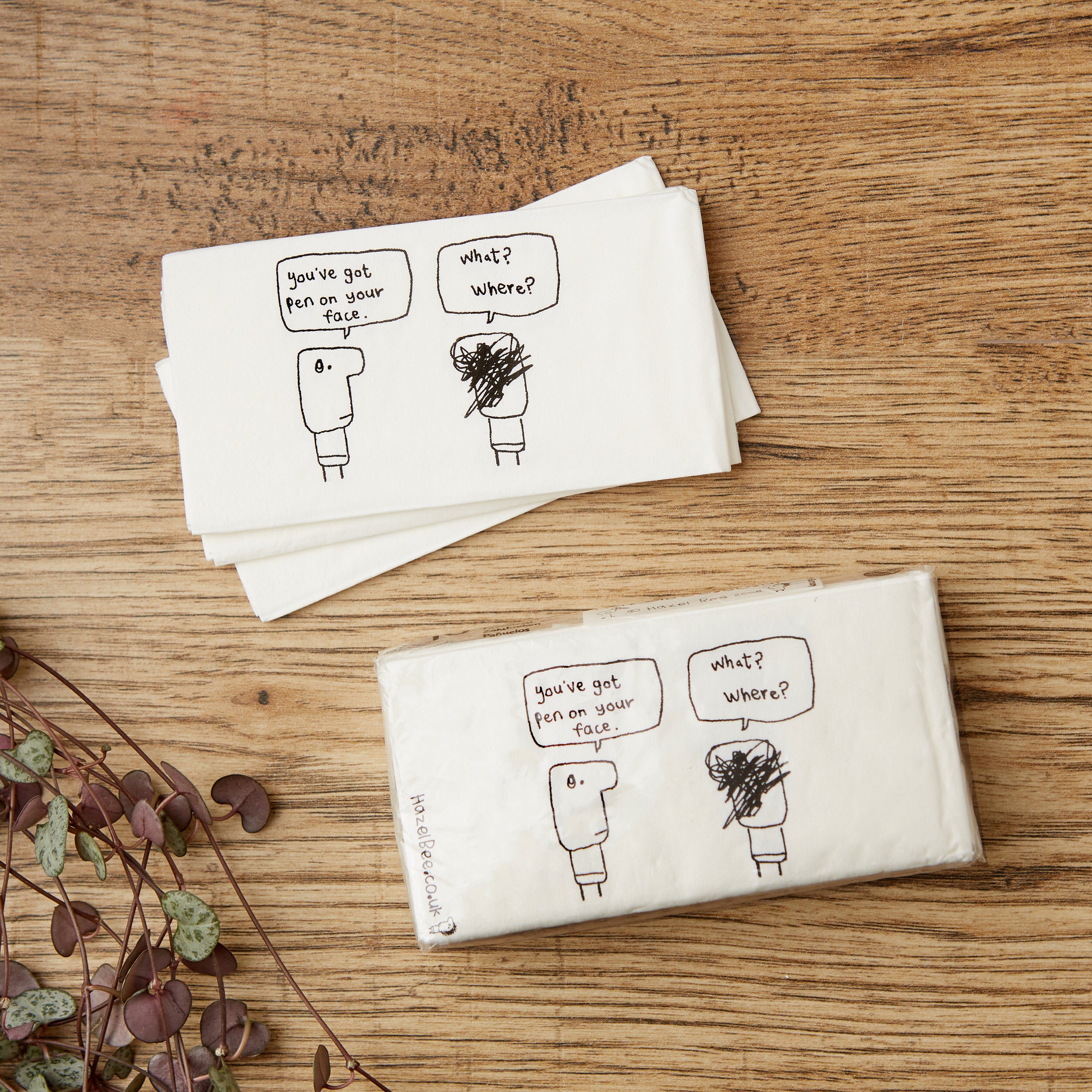 Pen on Face Tissue Pack