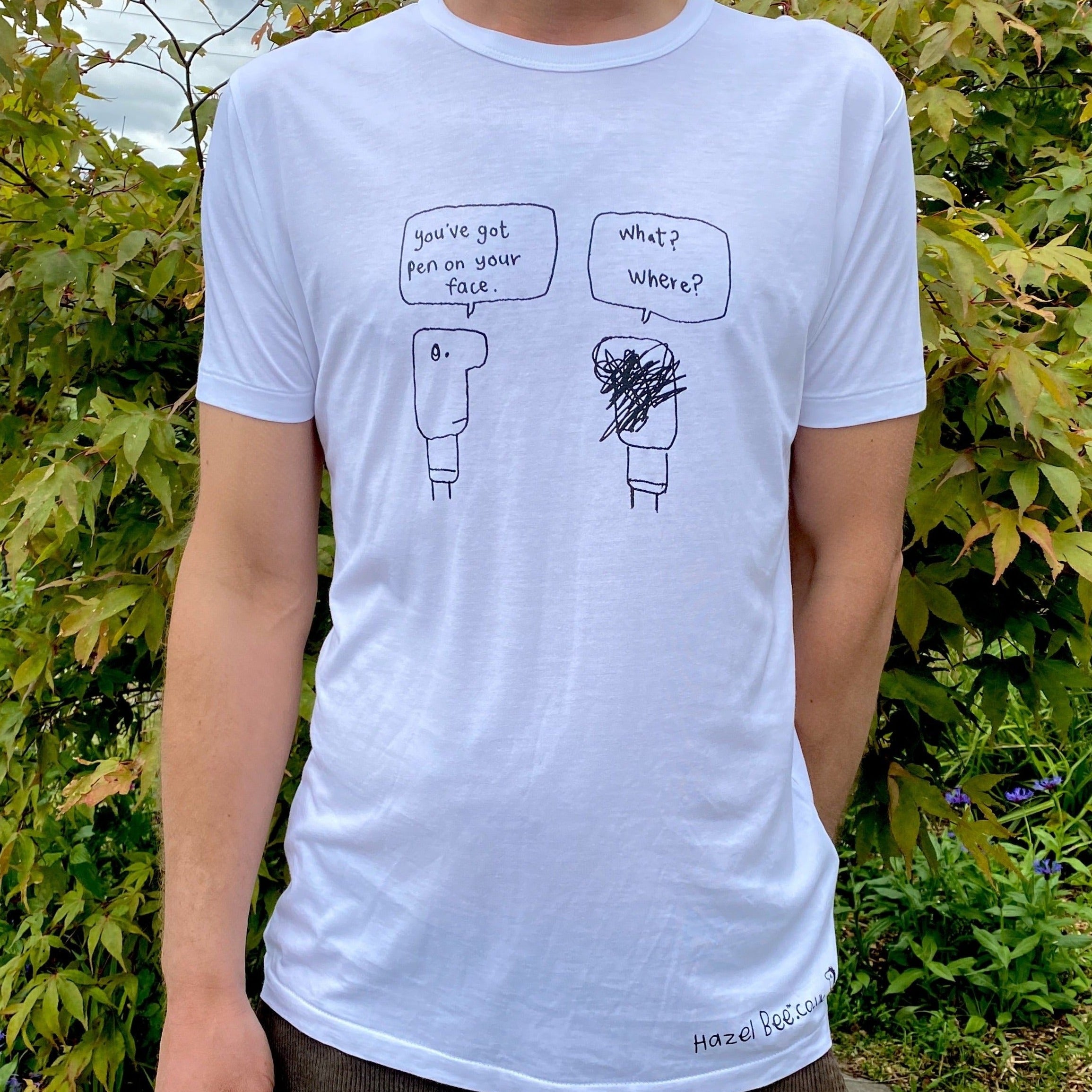 Pen On Face Bamboo Tee Shirt